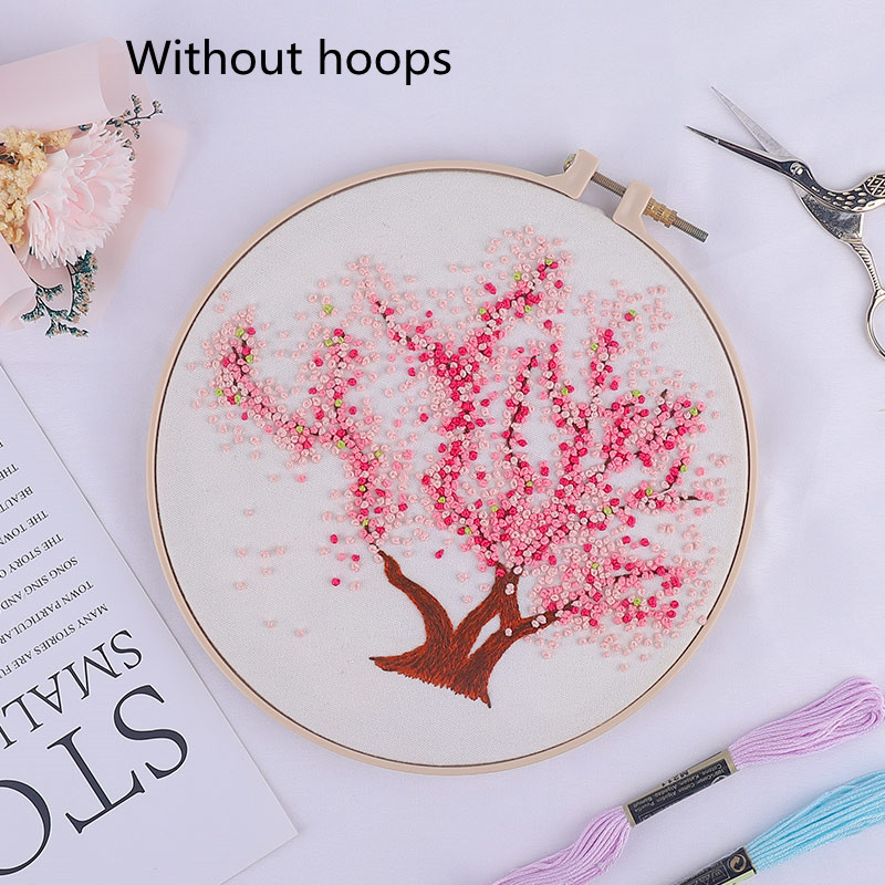 European-style Flowers DIY Embroidery Ribbon Set Beginners With Embroidery Shed Sewing Kit - 18
