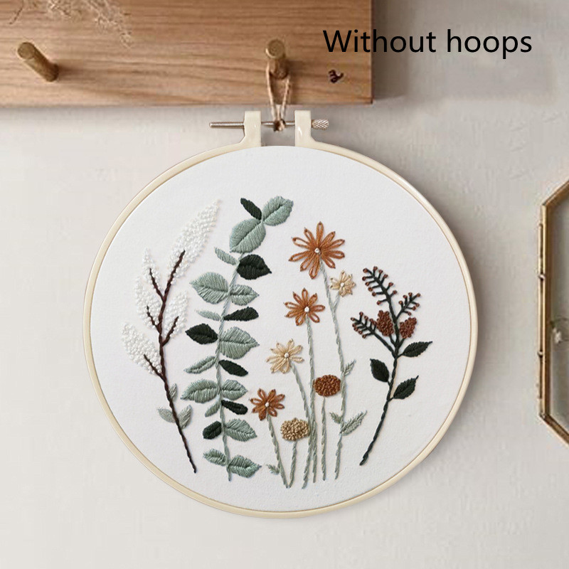 European-style Flowers DIY Embroidery Ribbon Set Beginners With Embroidery Shed Sewing Kit - 20