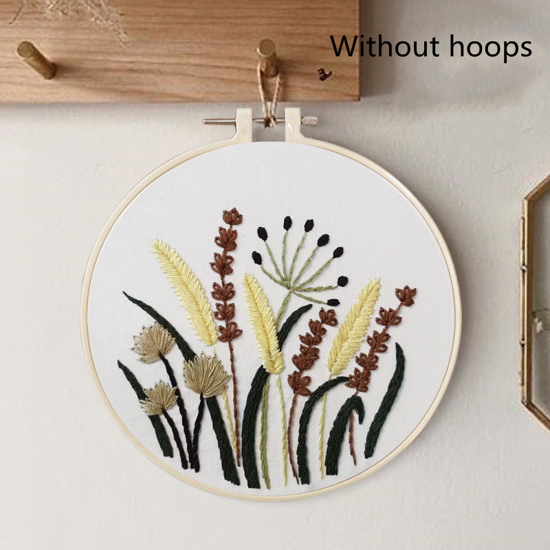 European-style Flowers DIY Embroidery Ribbon Set Beginners With Embroidery Shed Sewing Kit - 3