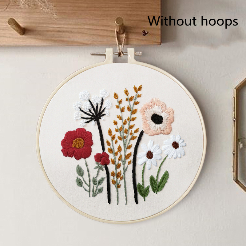 European-style Flowers DIY Embroidery Ribbon Set Beginners With Embroidery Shed Sewing Kit - 17