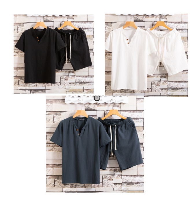 Black Navy White Set