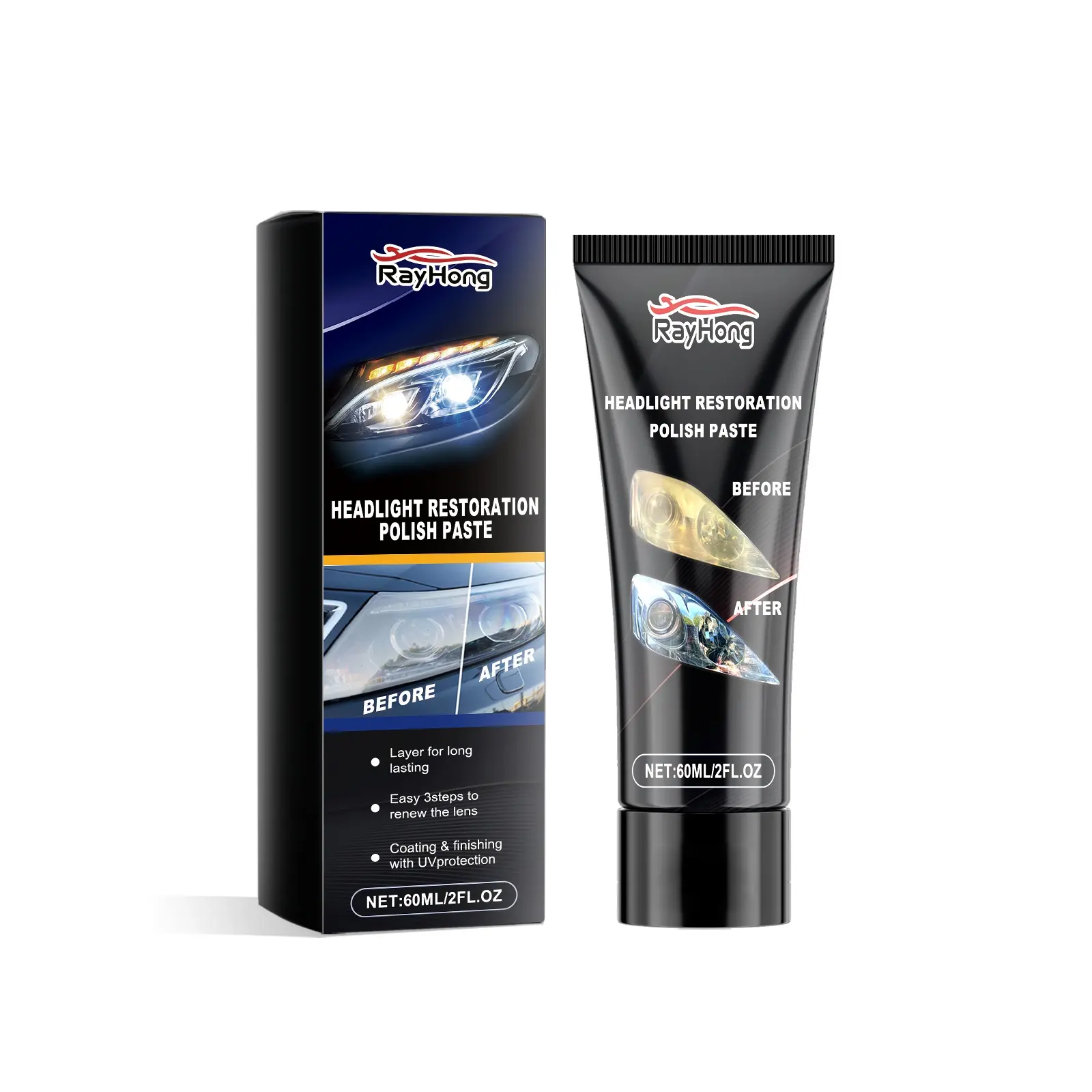 Headlight Restoration Polish Paste