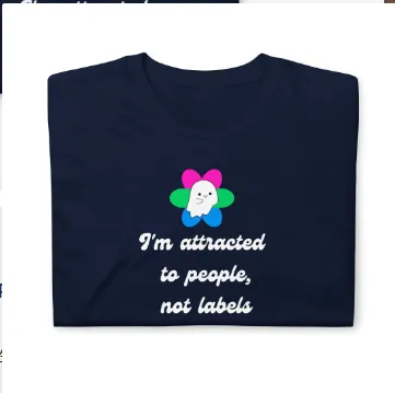 Non Labeled T shirt For Individuals With Multiple Desires Navy Blue - Shop at LoveMi