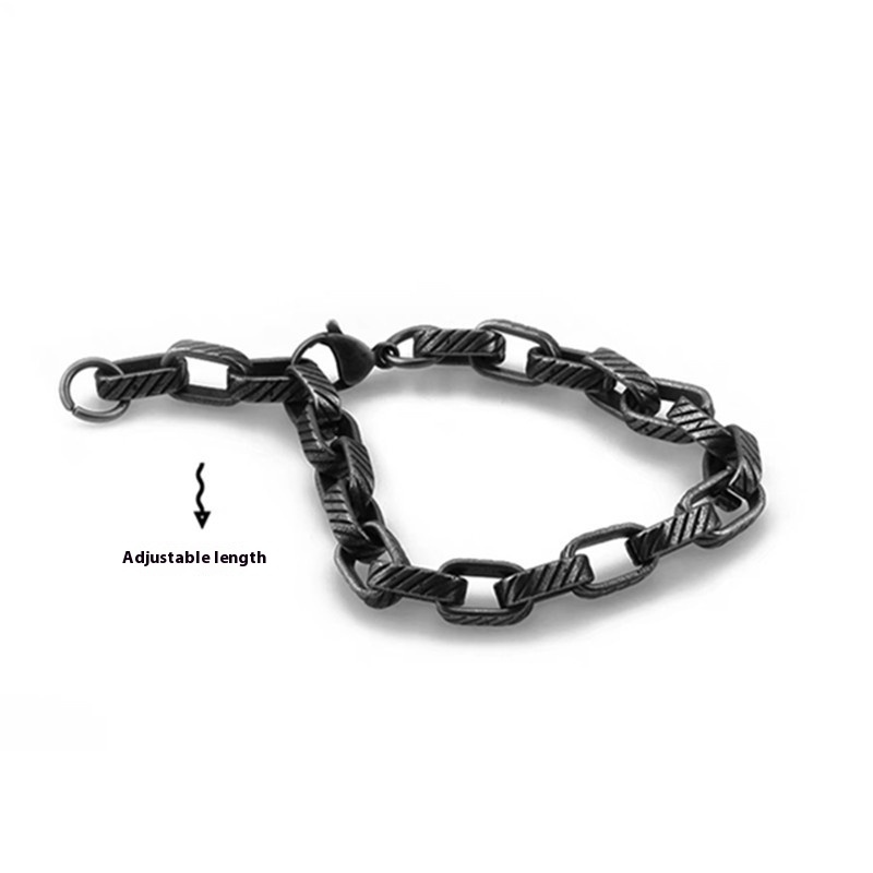 Trendy Titanium Steel Bracelet Retro Men's Simplicity