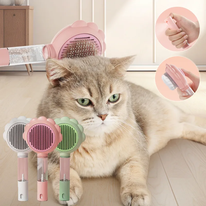 2 in 1 Self Cleaning Dog Brush Comb