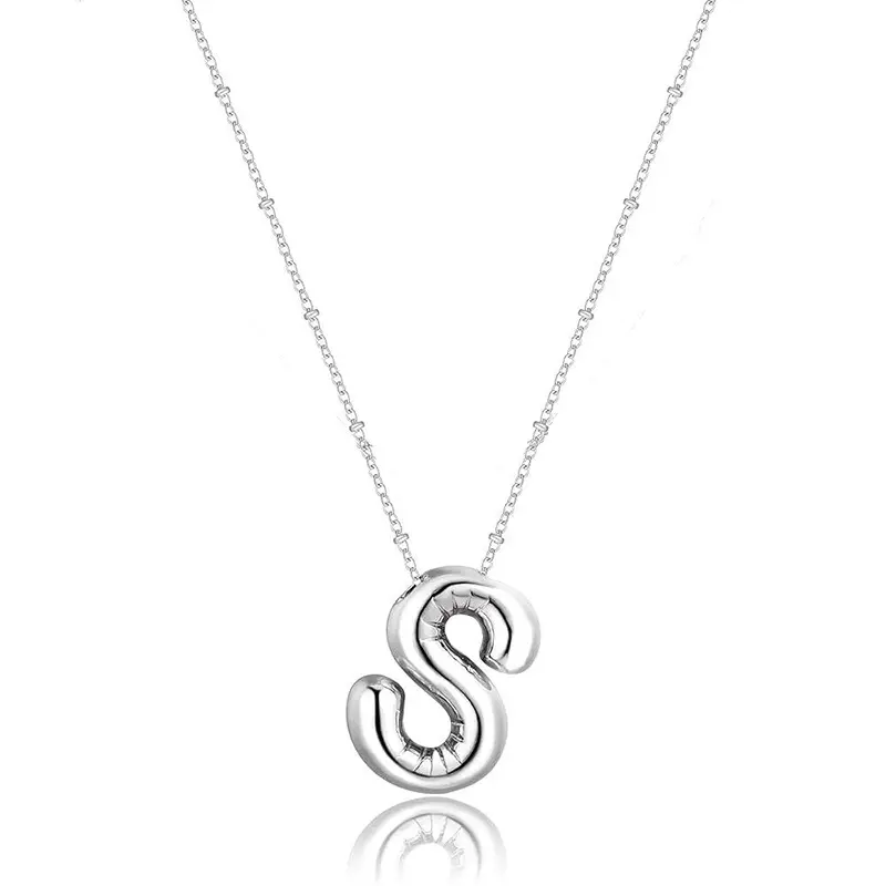 Glossy Letter Copper Pendant Popular Ornament All-match
