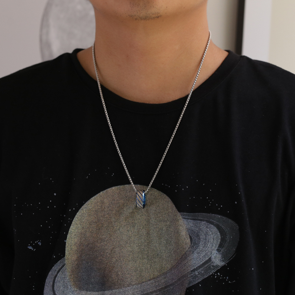 Titanium Steel Necklace Men's Hip Hop Niche