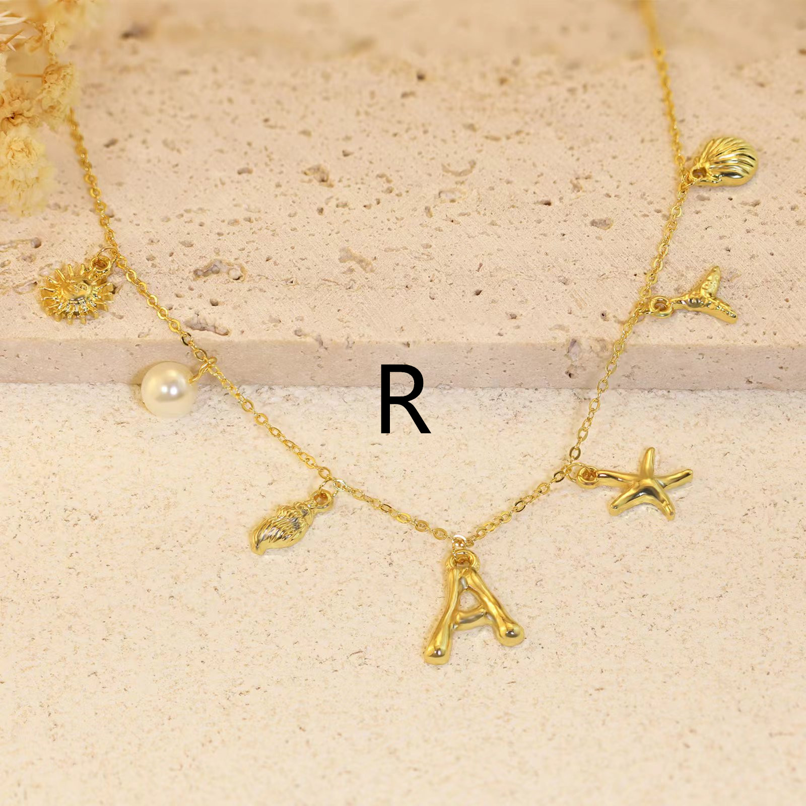 Gold Letter R