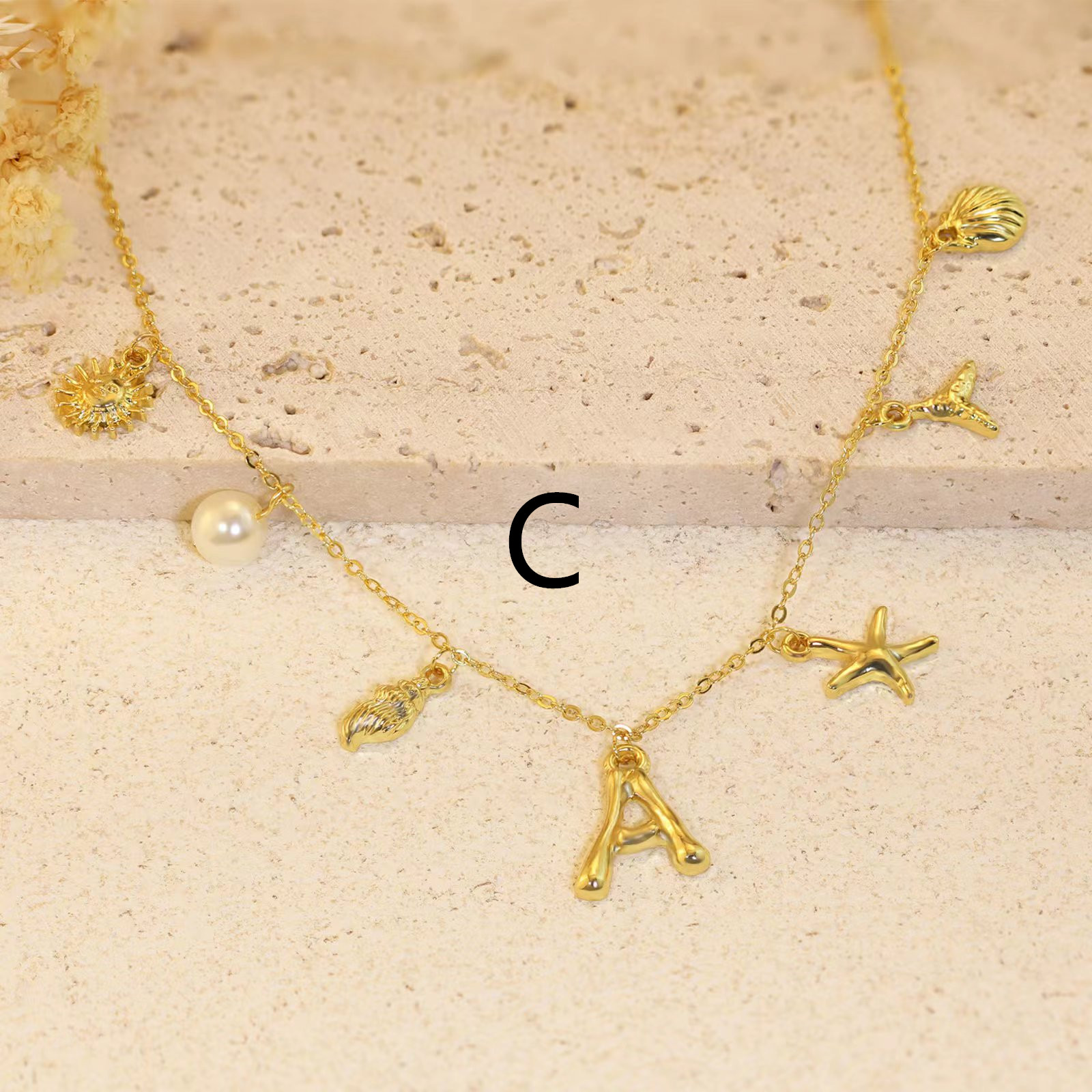Gold Letter C