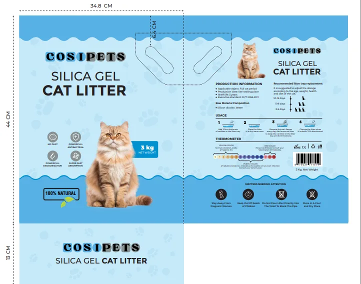 Silicone Indicator Cat Litter