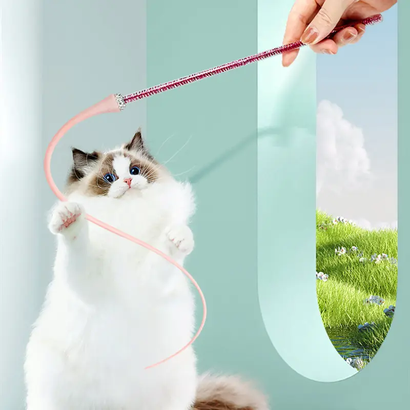 Pet Silicone Cat Teaser Simulation Replaceable