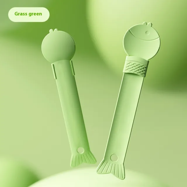 ABS Cat Feeding Spoon Anti drip Grass Green - Shop at LoveMi