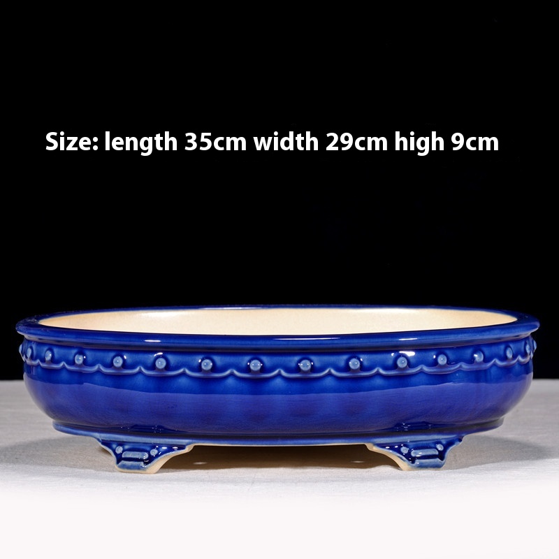 Round waist with bulging blue
