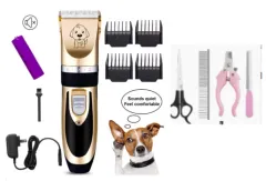 Rechargeable Cat Hair Clipper Pet Electrical Hair Cutter Lady Shaver - Gold Set - View 1