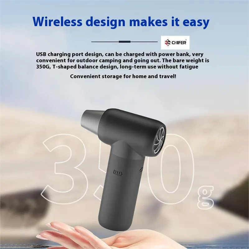 Violent Turbine E-sports Dust Blower High-speed Outdoor Bladeless Handheld Fan