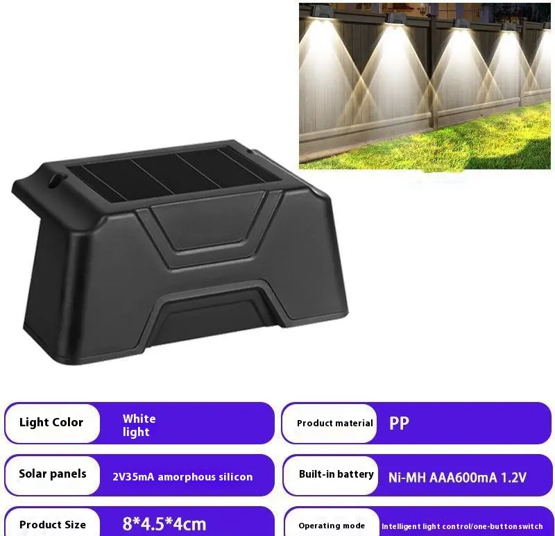 Solar Outdoor Step Railing Stair Light