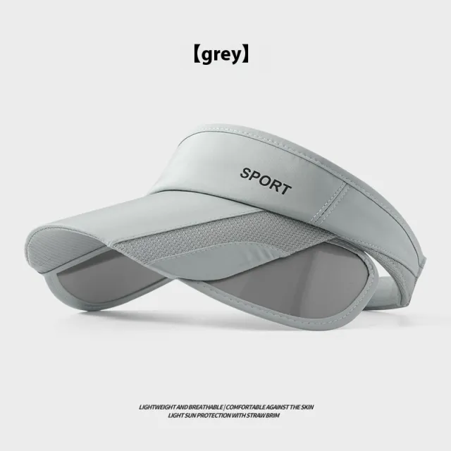 Sun Hat Summer Big Along The Anti Ultraviolet Sun Hat Biking Sun Protection Sun Hat Outdoor Hollow Top Hat 2868 Gray - Shop at LoveMi