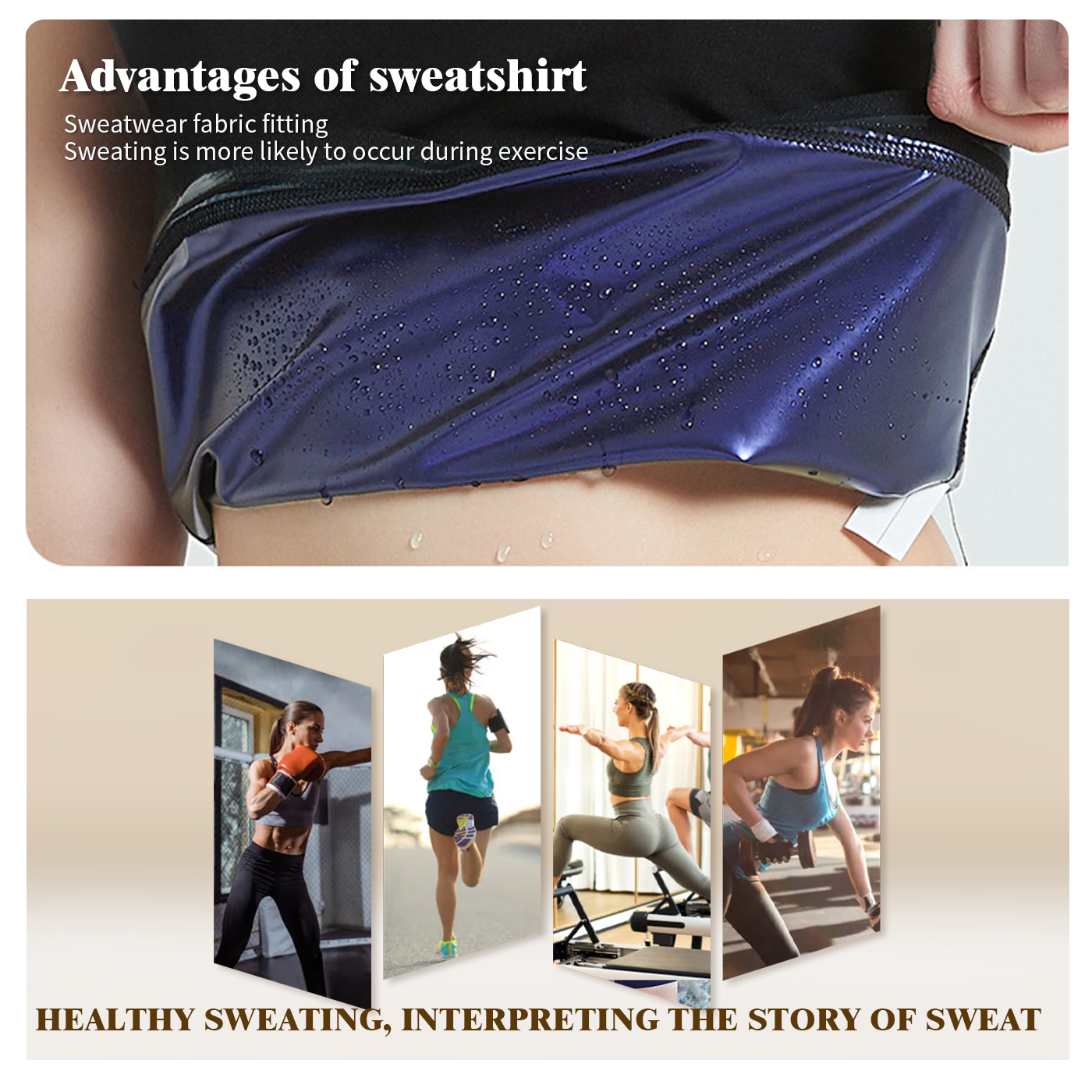 Women's Sweatshirt Shapewear for Yoga and Running