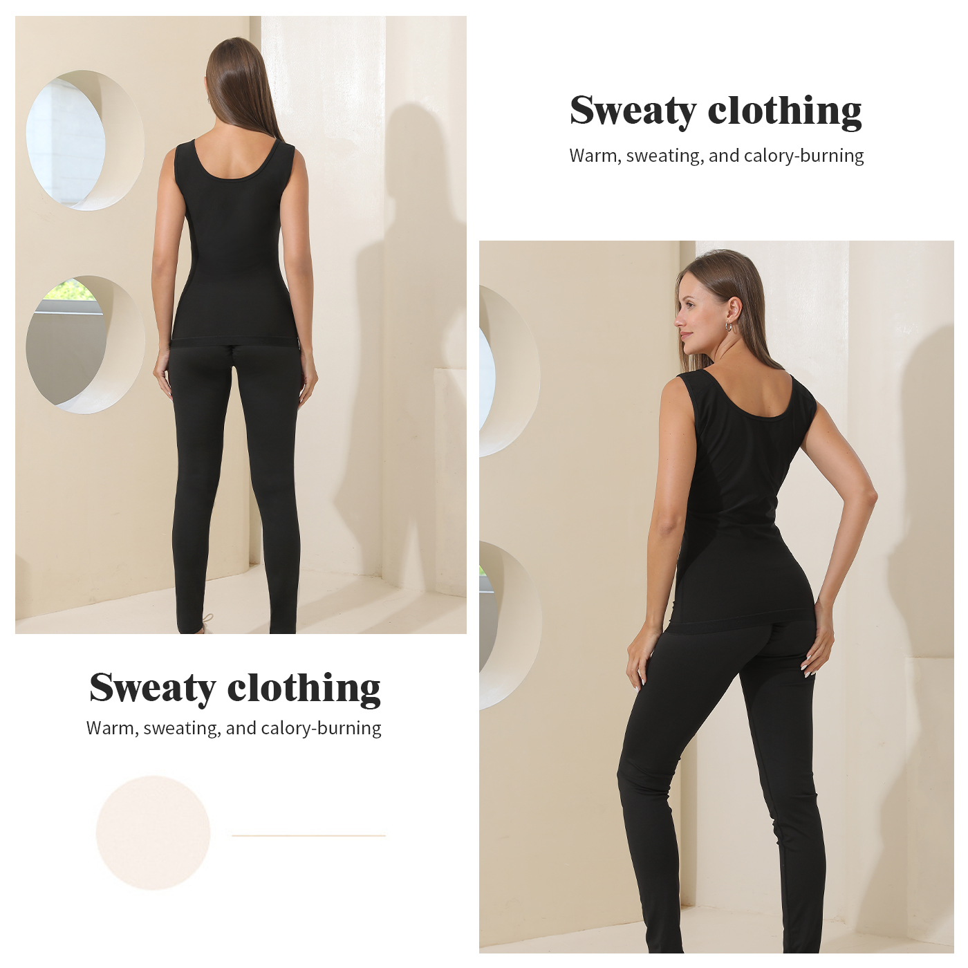 Zip Vest Shapewear Storm Sweatshirt for Women. Product information: Material:Polyester Packing list: Top*1 Product Image: [Image of a Zip Vest Shapewear Storm Sweatshirt for Women made of Polyester]