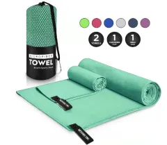 Fibre Sports Towel Beach Swimming Towel - Mint Green - View 1