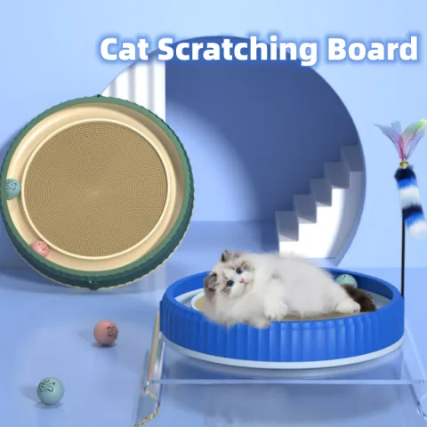 NEW Round Cat Scratching Board Wear-resistant Anti-scratch Claw Grinder