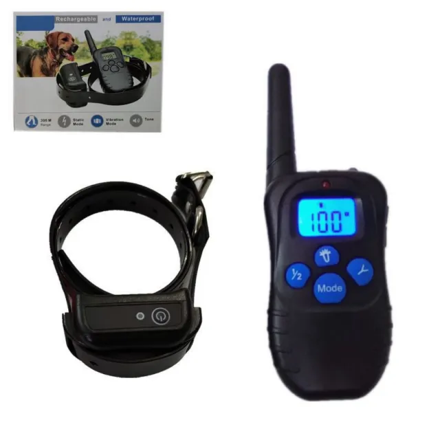 Household Portable Button Waterproof Pet Dog Trainer Black1 - Shop at LoveMi