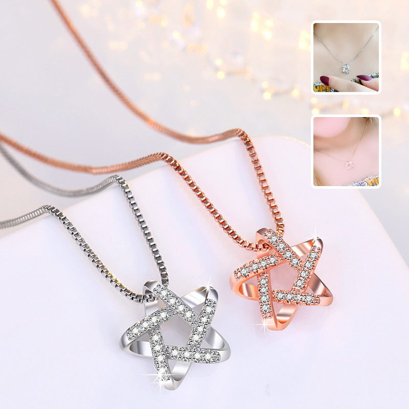 New Hollow Star Necklace With Rhinestones Summer Simple Fashion… thumbnail 3