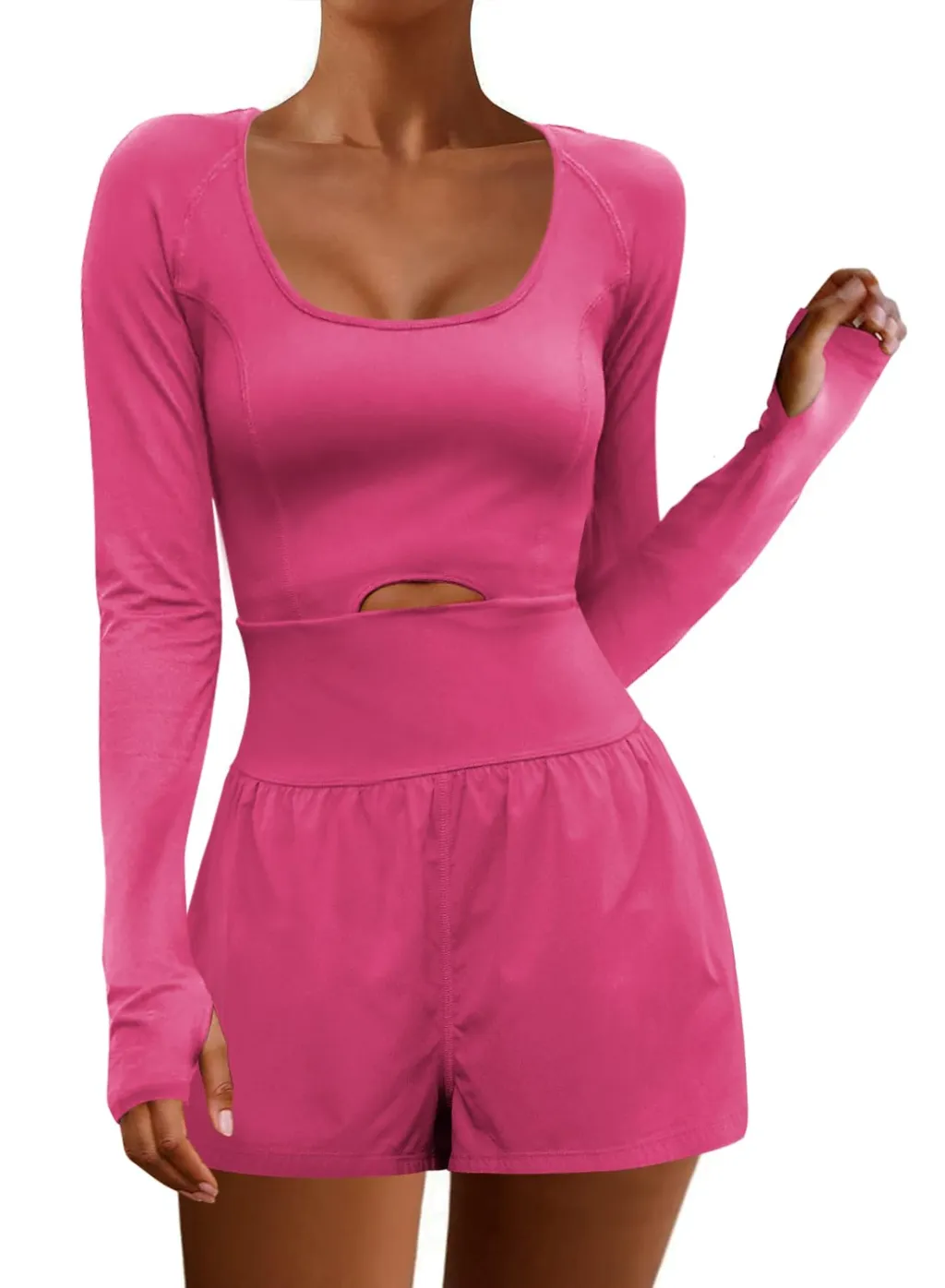 Outdoor Sports Jumpsuit Yoga Clothes For Women - Red