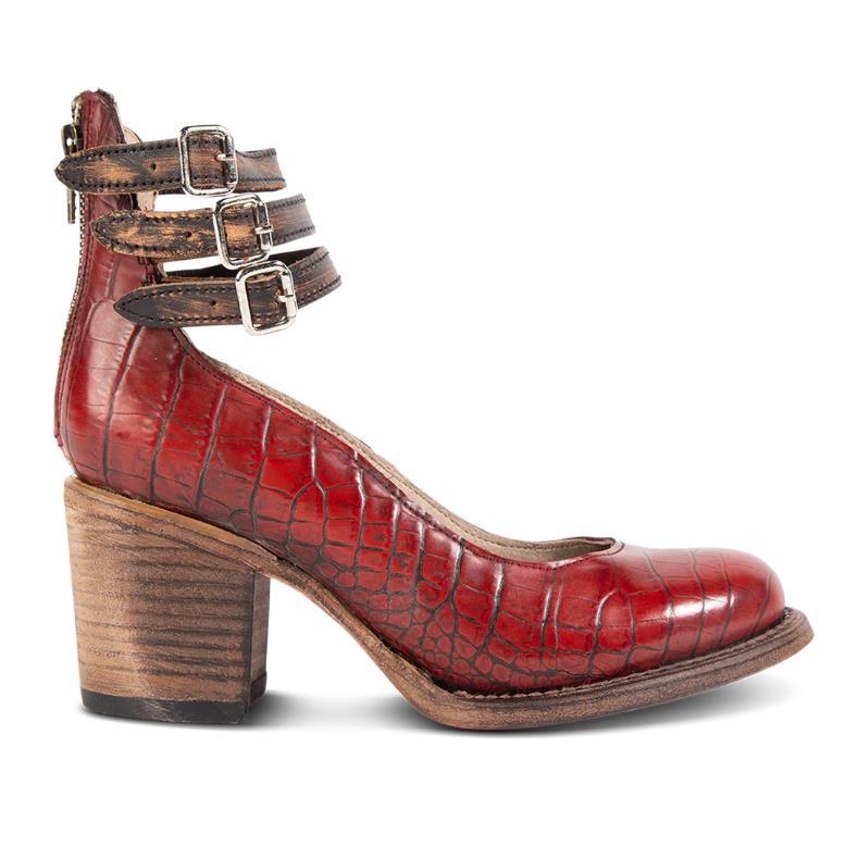 Crocodile pattern red