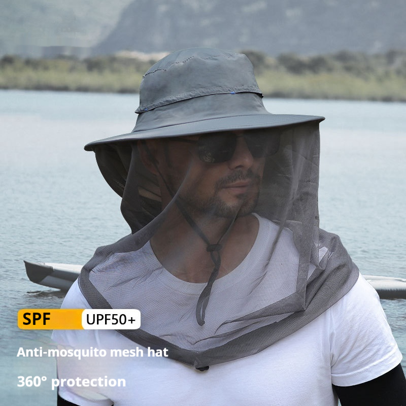 Outdoor Sun Protection Hat Large Brim Sun Protection Mesh - Image 18