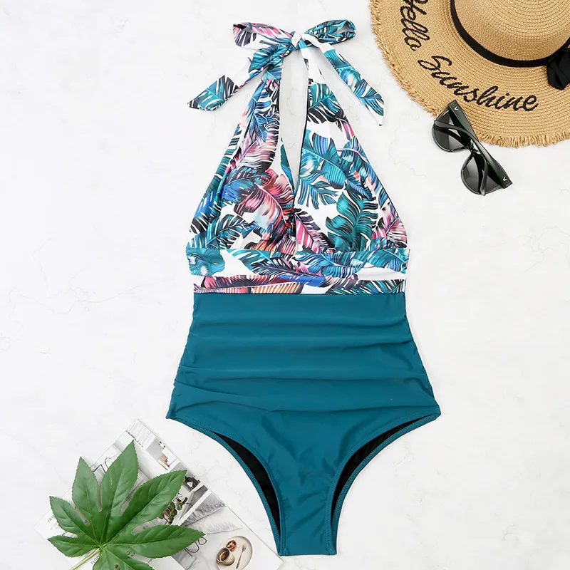 Ladies One Piece Swimsuit Ladies Sexy Swimsuit - Green