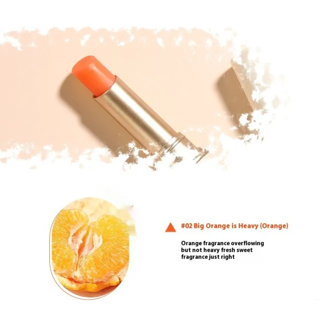 Moisturizing Anti drying Peeling Light Lip Lines Plain Face Color changing Lipstick 02 Big Orange Is Heavy - Shop at LoveMi