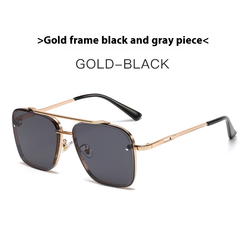 Gold Frame Black And Grey Lens