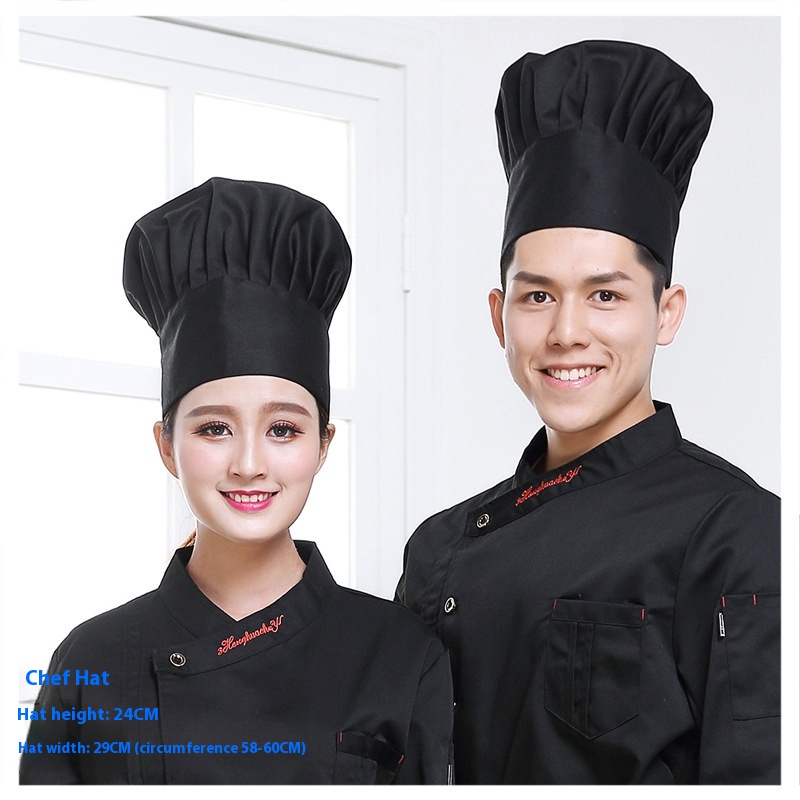 Black Chef Cap