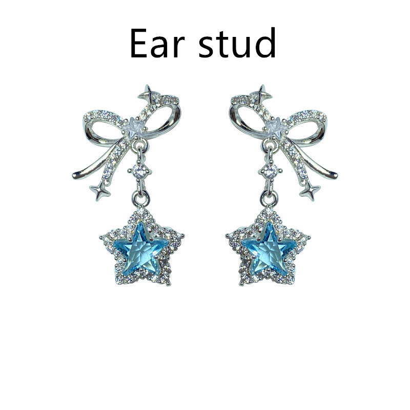 Blue Ear Studs Pairs