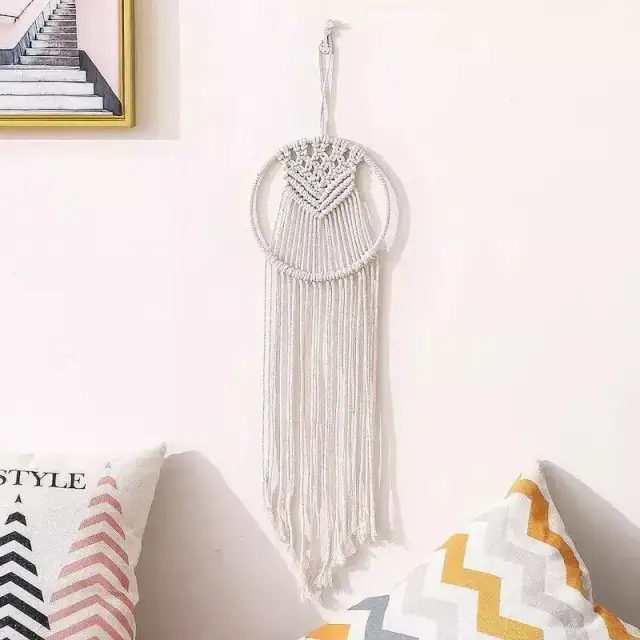 Handmade Tapestry Woven Cotton String Diy Material Package Decoration Cotton Thread Pendant A - Shop at LoveMi
