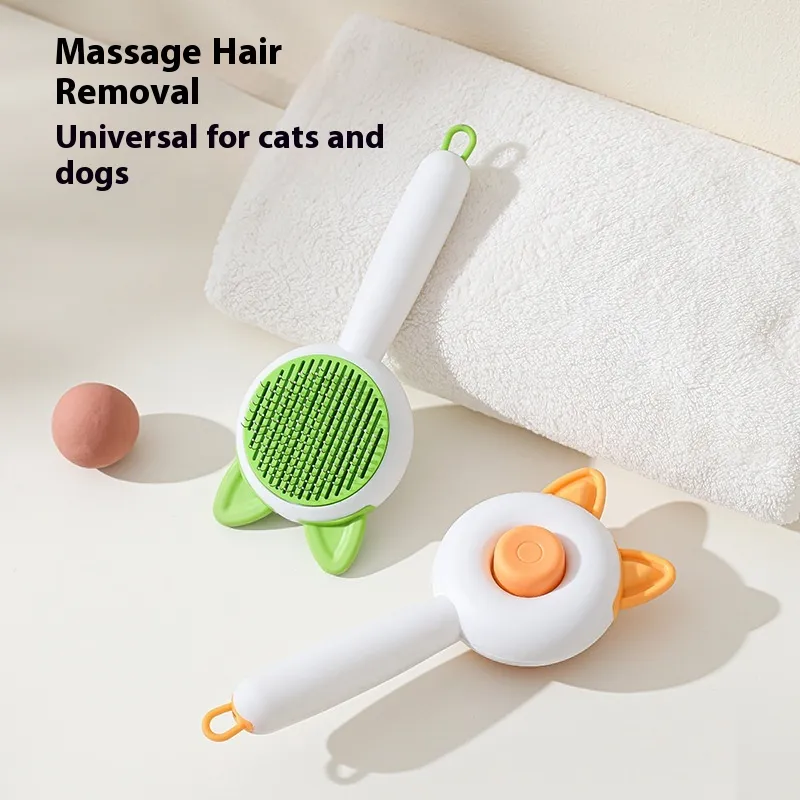 Pet Dog Brush Cat Comb Self Cleaning Pet Hair Remover Brush For Dogs Cats Grooming Tools Pets Dematting Comb Dogs Accessories Pet Products – image 3
