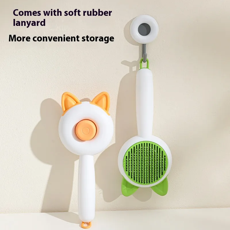 Pet Dog Brush Cat Comb Self Cleaning Pet Hair Remover Brush For Dogs Cats Grooming Tools Pets Dematting Comb Dogs Accessories Pet Products – image 4