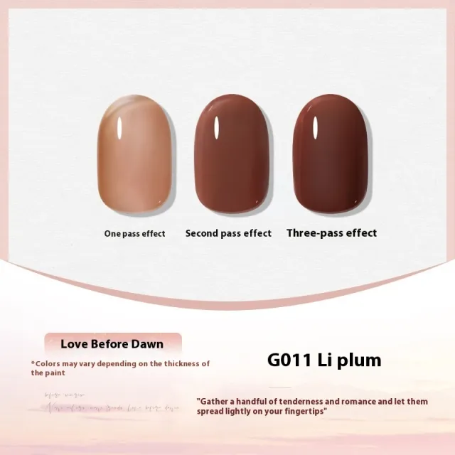 UV Polish White Nude Transparent Color Nail Beauty UV G011 - Shop at LoveMi