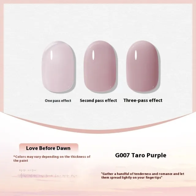 UV Polish White Nude Transparent Color Nail Beauty UV G007 - Shop at LoveMi