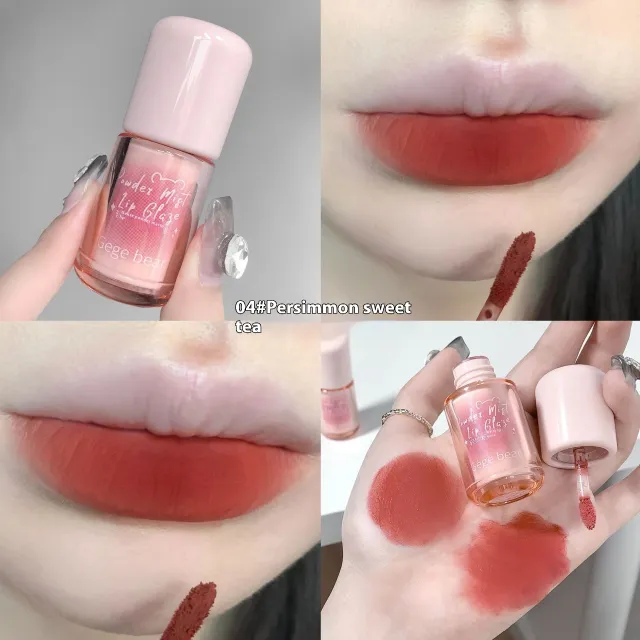 Light Yarn Fog Lip Lacquer Velvet Matte 04 Persimmon Sweet Tea - Shop at LoveMi
