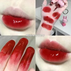 Water Light Lip Lacquer Moisturizing Mirror Makeup No Stain On Cup Lipstick - 06 Car Berry - View 1