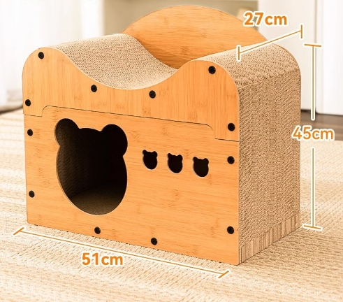 Good Bear Head Cat Nest Board