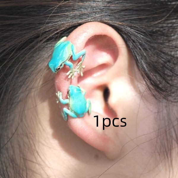 Blue Tree Frog Ear Clip