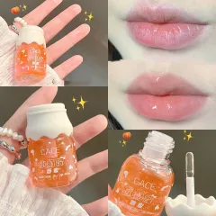 Silky Nourishing And Hydrating Juice Lip Gloss Lipstick Transparent Lip Gloss - 01 Island Peach Sauce - View 1