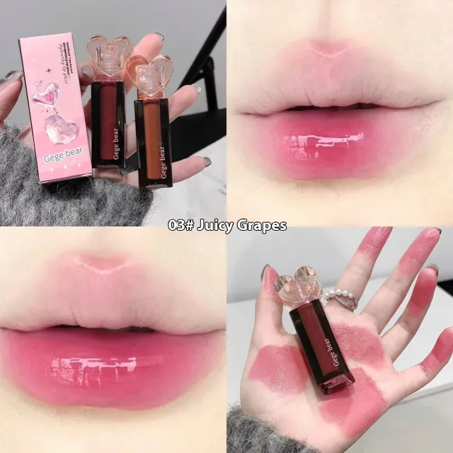 Moisturizing Lip Lacquer Moisturizing Water Light Mirror Makeup Color Rendering 03 Fried Grapes - Shop at LoveMi