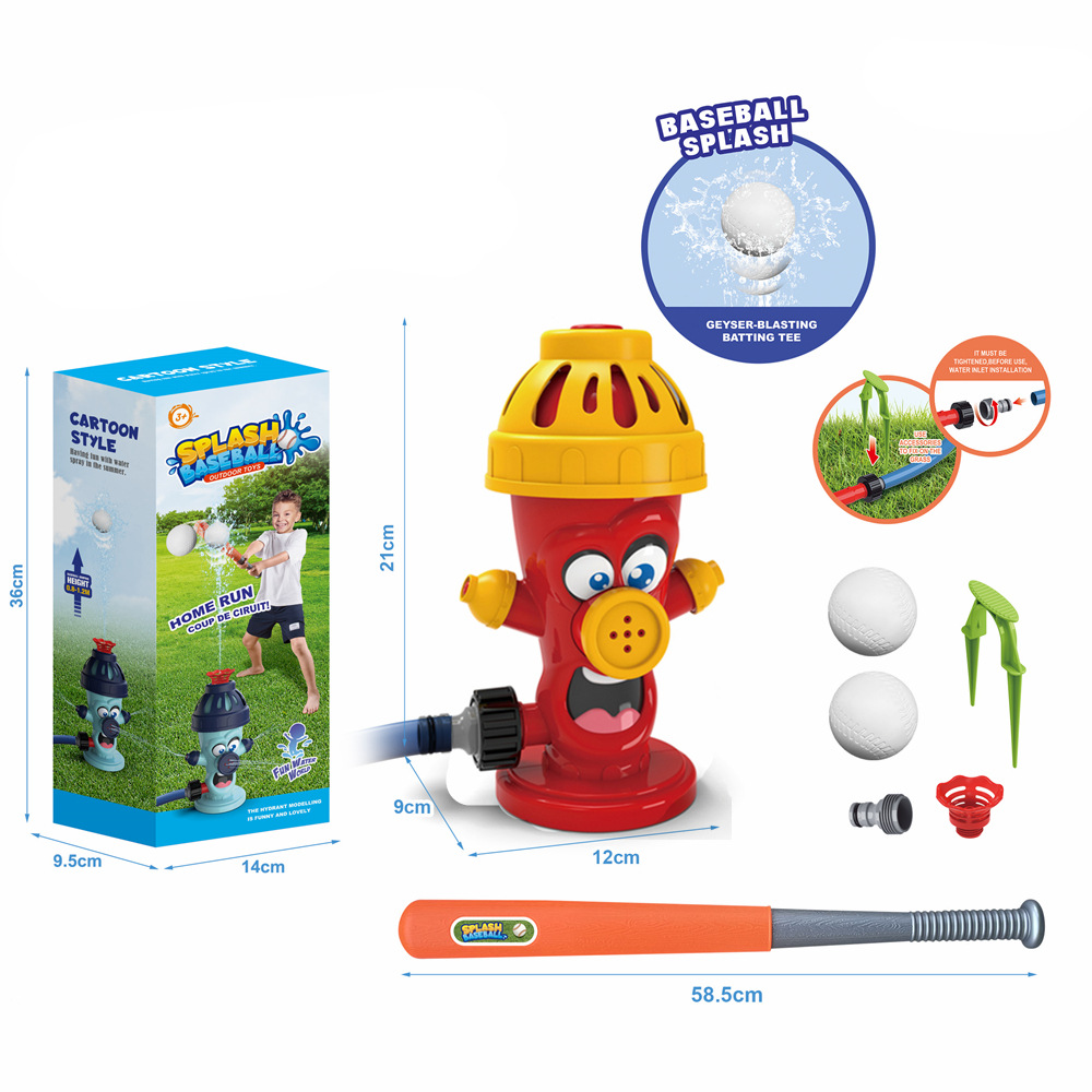 Fire hydrant baseball set