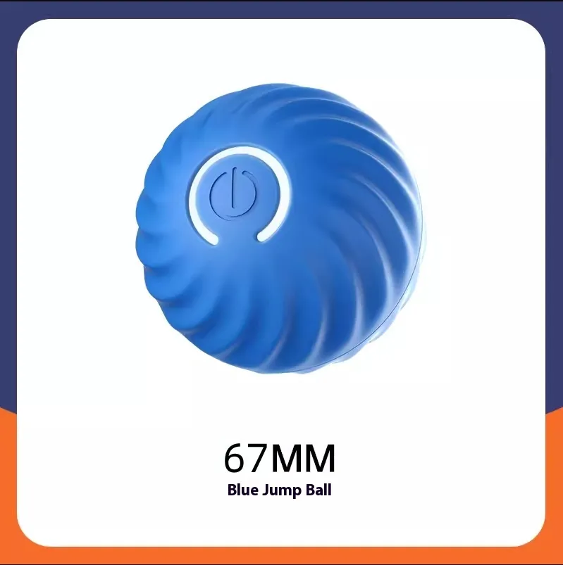 Pet Dog Rubber Ball Toys For Dogs Resistance To Bite Dog Chew Toys Puppy Pets Dogs Training Products - Blue 67Mm