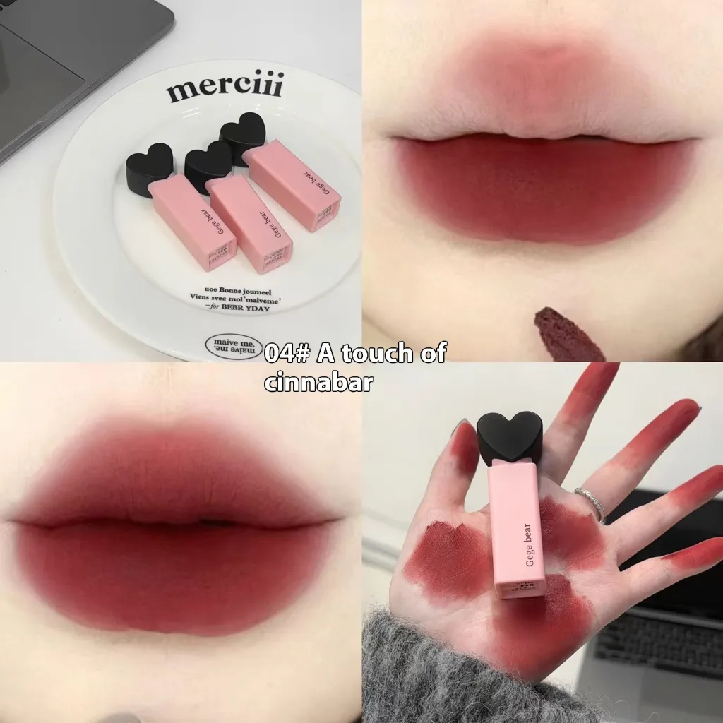 Sweetheart Velvet Lip Lacquer Matte Finish - 04 A Touch Of Cinnabar
