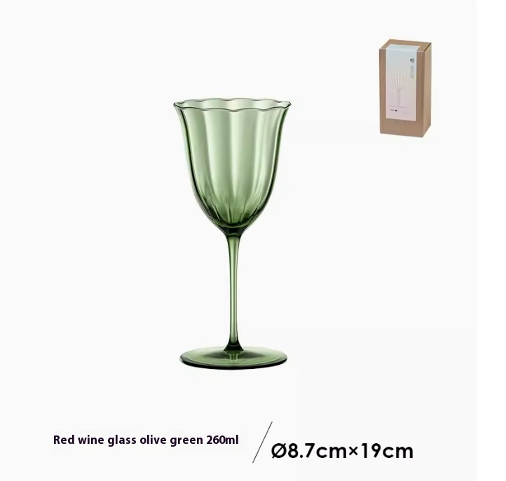 Wine glass Olive green 260ml